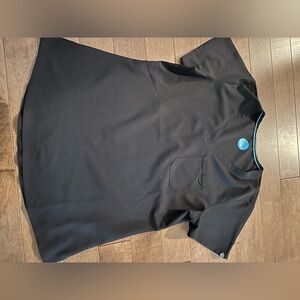 Zavate SET Black Scrubs size small top and bottoms